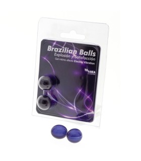 TALOKA BRAZILIAN BALLS GEL EXCITANTE EFECTO VIBRACION ELECTRICA 2 BOLAS