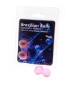 TALOKA - BRAZILIAN BALLS GEL EXCITANTE EFECTO VIBRACIÓN REFRESCANTE 2 BOLAS