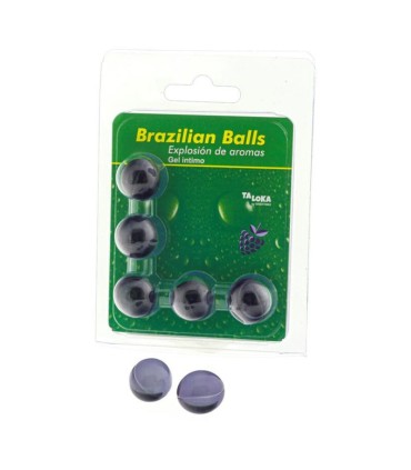 TALOKA BRAZILIAN BALLS GEL INTIMO FRUTAS DEL BOSQUE 5 BOLAS