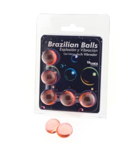 TALOKA BRAZILIAN BALLS GEL EXCITANTE EFECTO VIBRACION 5 BOLAS
