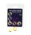 TALOKA - BRAZILIAN BALLS GEL EXCITANTE EFECTO VIBRACIÓN Y SHOCK 5 BOLAS