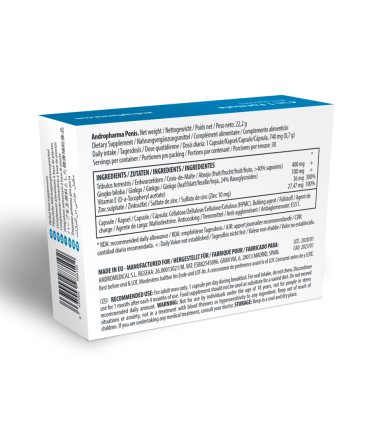 Andropharma Penis Complemento alimenticio herbal para el bienestar masculino