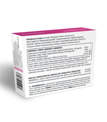 Andropharma Curvature Complemento alimenticio para el bienestar masculino