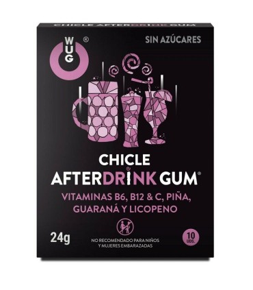 WUG After Drink El chicle funcional que te ayuda a recuperar energia tras la noche