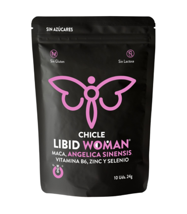 Chicle LIBID WOMAN Chicle funcional con Maca Ginseng Femenino y Zinc para potenciar la vitalidad femenina