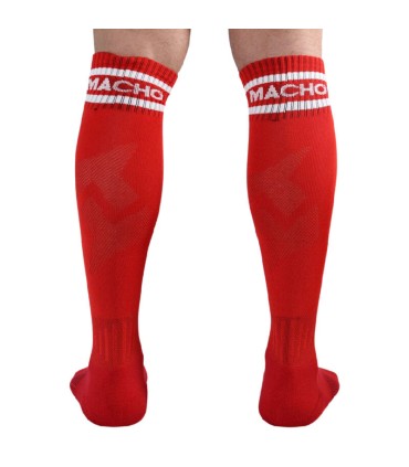 MACHO CALCETINES LARGOS TALLA UNICA ROJO