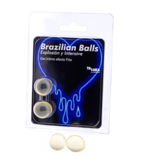 TALOKA BRAZILIAN BALLS GEL EXCITANTE EFECTO FRIO Y VIBRACION 2 BOLAS