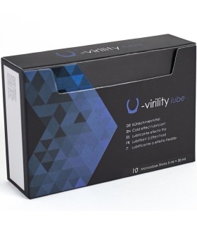 500 COSMETICS U VIRILITY LUBE LUBRICANTE EFECTO FRIO 10 X 5 ML