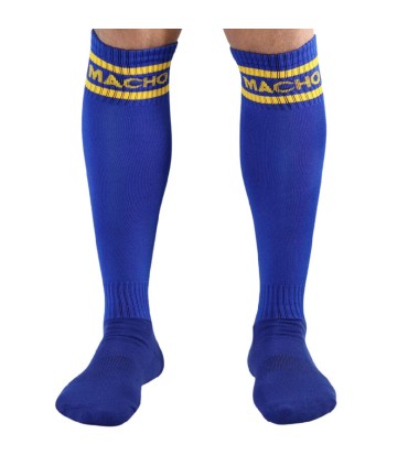 MACHO CALCETINES LARGOS TALLA UNICA AZUL
