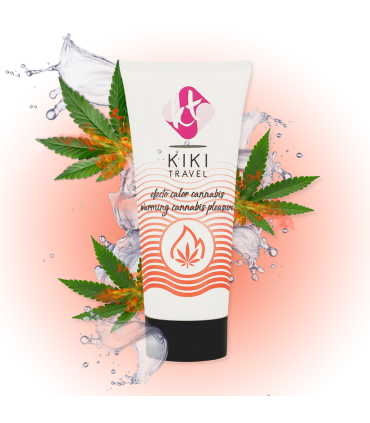 KIKI TRAVEL GEL DESLIZANTE SABOR A CANNABIS EFECTO CALOR INTENSO 50 ML