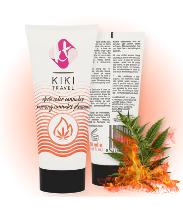 KIKI TRAVEL GEL DESLIZANTE SABOR A CANNABIS EFECTO CALOR INTENSO 50 ML