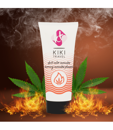 KIKI TRAVEL GEL DESLIZANTE SABOR A CANNABIS EFECTO CALOR INTENSO 50 ML