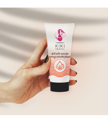 KIKI TRAVEL GEL DESLIZANTE SABOR A CANNABIS EFECTO CALOR INTENSO 50 ML