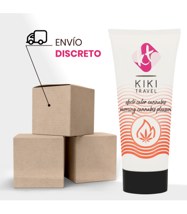 KIKI TRAVEL GEL DESLIZANTE SABOR A CANNABIS EFECTO CALOR INTENSO 50 ML