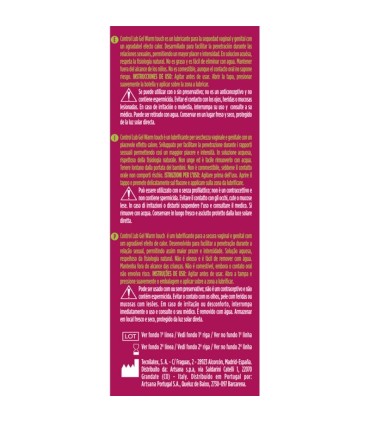 CONTROL LUB GEL LUBRICANTE EFECTO CALOR 75 ML