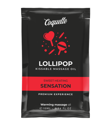 COQUETTE CHIC DESIRE POCKET ACEITE MASAJE KISSABLE EFECTO CALOR PIRULETA 10 ML