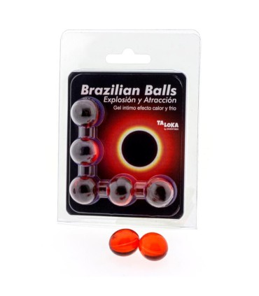 TALOKA BRAZILIAN BALLS GEL EXCITANTE EFECTO CALOR Y FRIO 5 BOLAS