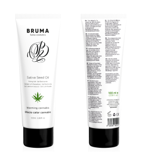 BRUMA GEL DESLIZANTE CON ACEITE DE SEMILLA EFECTO CALOR SABOR CANNABIS 100 ML
