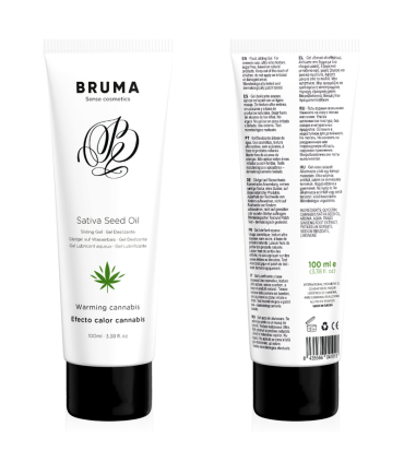 BRUMA GEL DESLIZANTE CON ACEITE DE SEMILLA EFECTO CALOR SABOR CANNABIS 100 ML