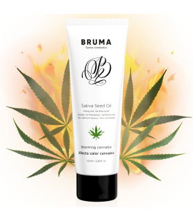 BRUMA GEL DESLIZANTE CON ACEITE DE SEMILLA EFECTO CALOR SABOR CANNABIS 100 ML