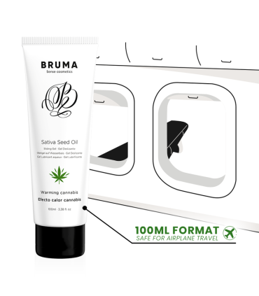 BRUMA GEL DESLIZANTE CON ACEITE DE SEMILLA EFECTO CALOR SABOR CANNABIS 100 ML