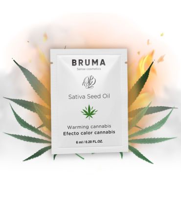 BRUMA 6 ML GEL DESLIZANTE CON ACEITE DE SEMILLA EFECTO CALOR SABOR CANNABIS