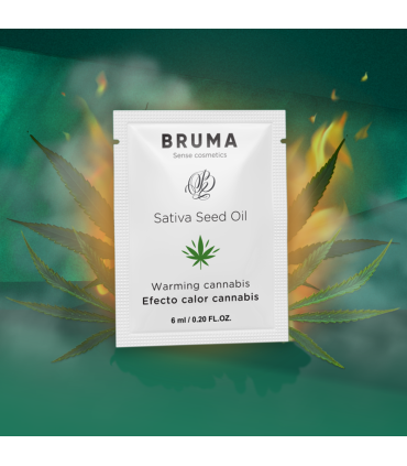 BRUMA 6 ML GEL DESLIZANTE CON ACEITE DE SEMILLA EFECTO CALOR SABOR CANNABIS