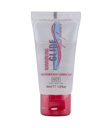 HOT WARMING GLIDE LIQUID PLEASURE LUBRICANTE BASE AGUA EFECTO CALOR 30 ML