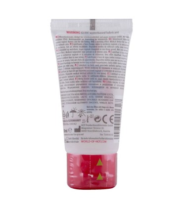 HOT WARMING GLIDE LIQUID PLEASURE LUBRICANTE BASE AGUA EFECTO CALOR 30 ML