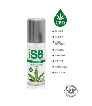 STIMUL8 S8 LUBRICANTE HIBRIDO CANNABIS 125 ML