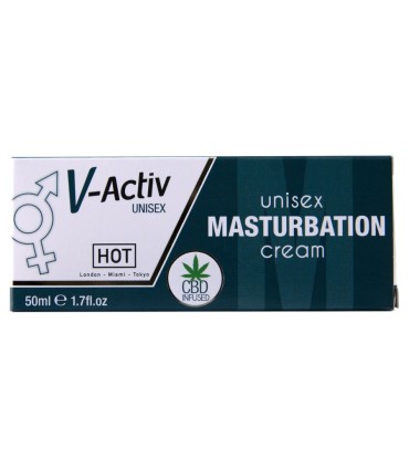 HOT CREMA DE MASTURBACION CON CBD UNISEX 100 ML