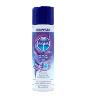 SKINS ANAL LUBRICANTE HIBRIDO BASE DE AGUA SILICONA 130 ML