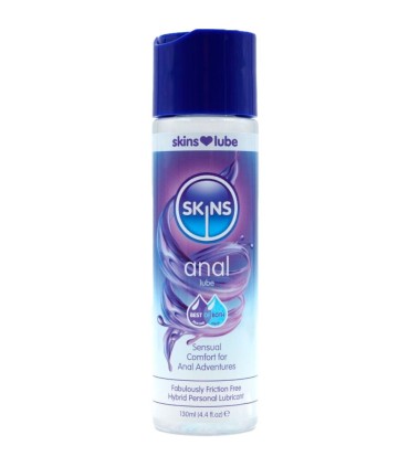 SKINS ANAL LUBRICANTE HIBRIDO BASE DE AGUA SILICONA 130 ML