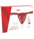 INTT RELEASES PANTY BRASILENO ROJA CON PERLAS Y GEL LUBRICANTE 50 ML