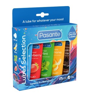 PASANTE PACK LUBRICANTES SABORES VARIADOS 5 UDS X 15 ML