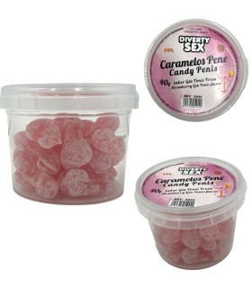 DIABLO PICANTE 20 CARAMELOS CON FORMA DE PENE CON SABOR GIN TONIC