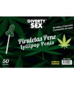 DIABLO GOLOSO - 50 PIRULETAS PENE AROMA CANNABIS