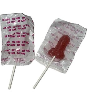 DIABLO GOLOSO 1 PIRULETA PENE GIN TONIC FRESA 10 ALCOHOL