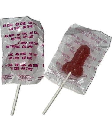 DIABLO GOLOSO 1 PIRULETA PENE GIN TONIC FRESA 10 ALCOHOL