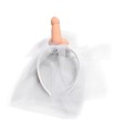 DIABLO PICANTE - VELO DE NOVIA BLANCO CON PENE