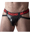 MACHO - MX25RC JOCK CUERO ROJO XL