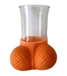 DIABLO PICANTE VASO CHUPITO CRISTAL CON HUEVOS NATURAL