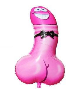 DIABLO PICANTE GLOBO DE FIESTA FORMA PENE ROSA