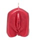 DIABLO PICANTE VELA FORMA VAGINA ROJO