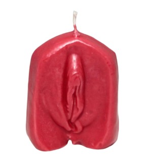 DIABLO PICANTE VELA FORMA VAGINA ROJO
