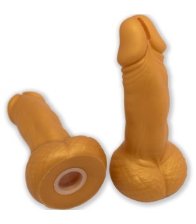 DIABLO PICANTE HUCHA FORMA PENE 225 CM DORADO