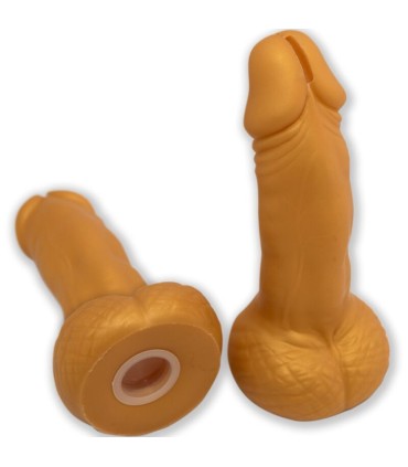DIABLO PICANTE HUCHA FORMA PENE 225 CM DORADO