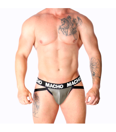 MACHO MX27GR JOCK CUERO GRIS BEIGE S