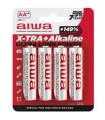 AIWA - X-TRA ALKALINE PILA ALCALINA AA LR6 BLISTER*4