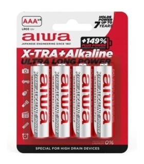 AIWA X TRA ALKALINE PILA ALCALINA AAA LR03 BLISTER4